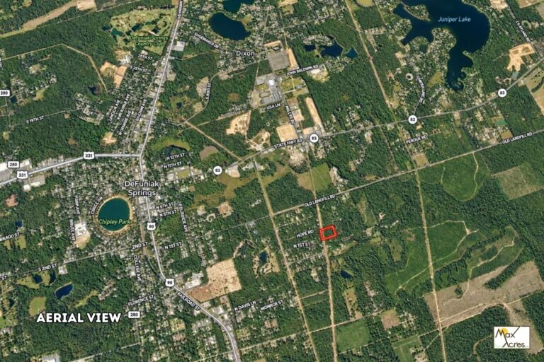Cooper Link, Defuniak Springs,FL _ City Aerial View