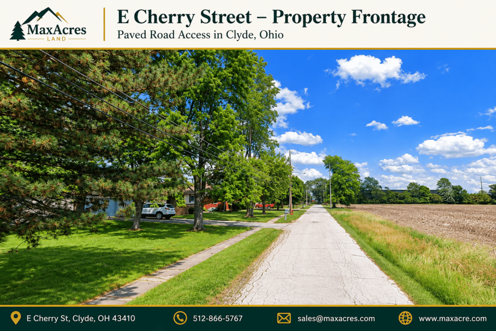 E Cherry Street Property Frontage