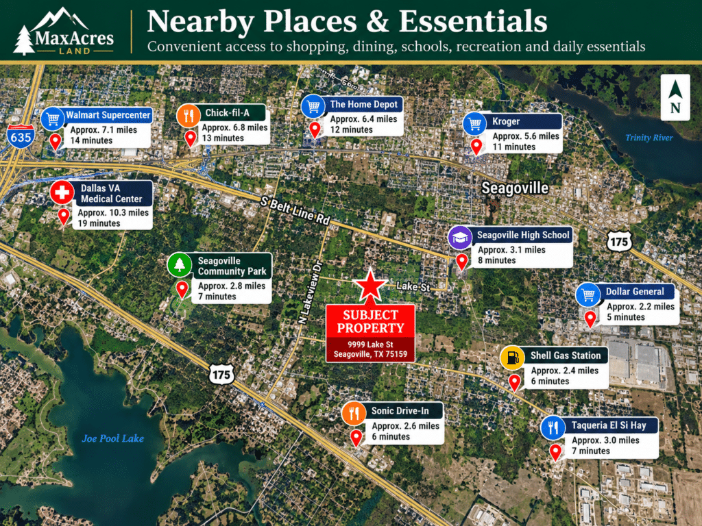 Seagoville Nearby Places Map-4